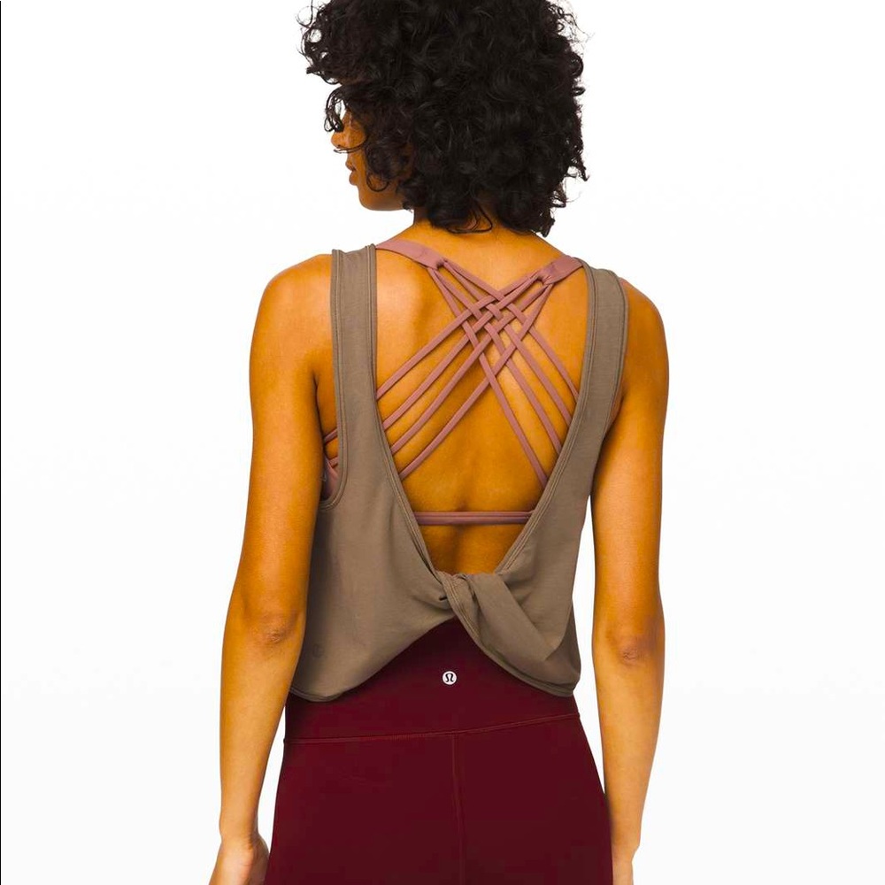 lululemon Good Turn Twist Tank - Black - Size 10.